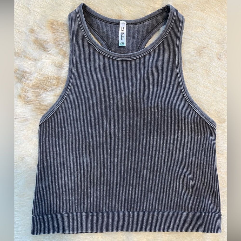 Deana Crop Racerback Tank - Picture 6 of 8